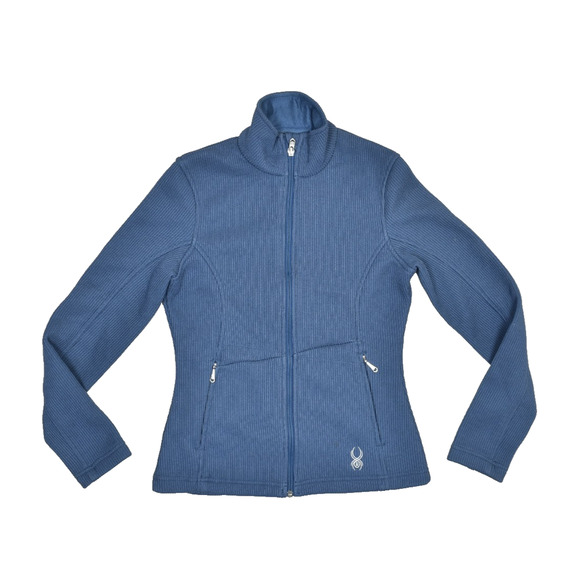 Spyder Core Sweater Women's Full Zip Fleece Jacket Navy Blue Size S - Picture 1 of 8